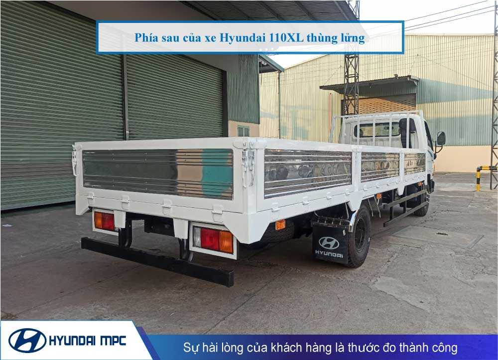 Xe tải Hyundai Mighty 110XL thùng lửng 7T thùng dài 6.3m